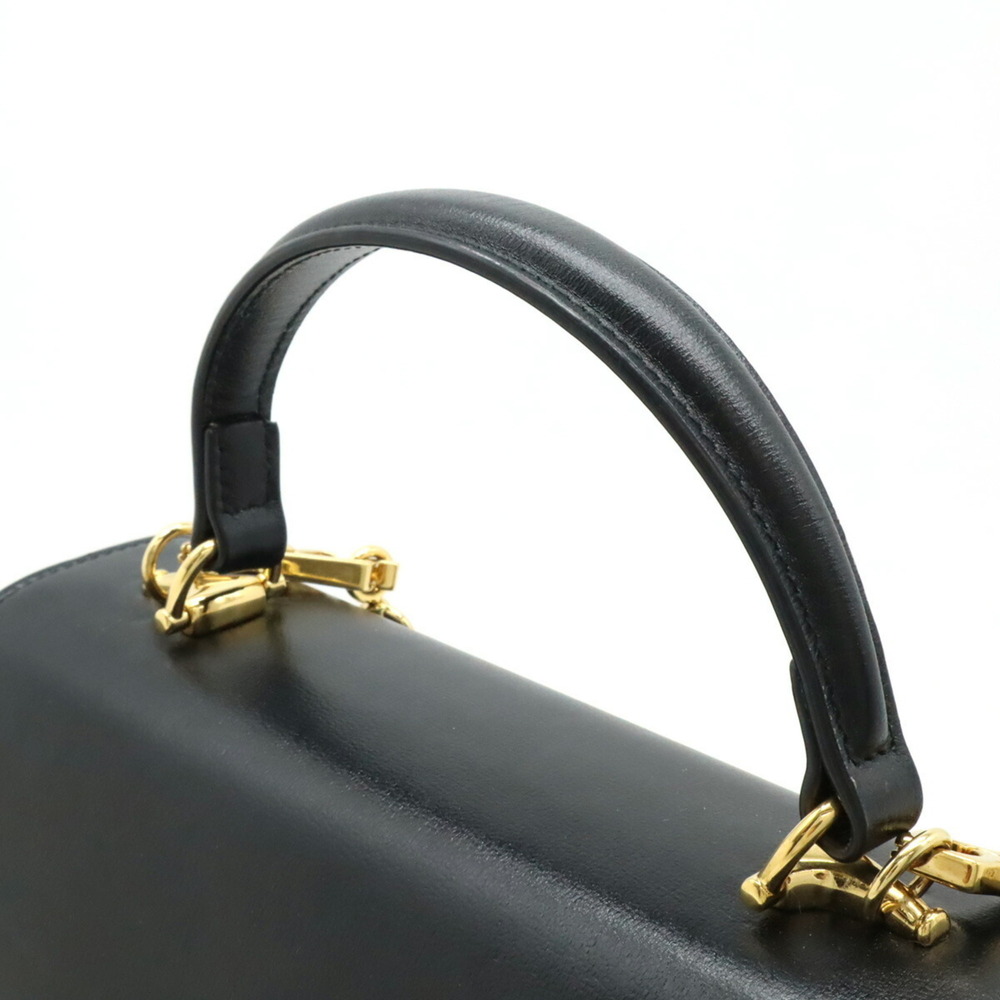 GUCCI Horsebit 1955 Medium Bag Handbag Shoulder Leather Black 702049 - Picture 5 of 10